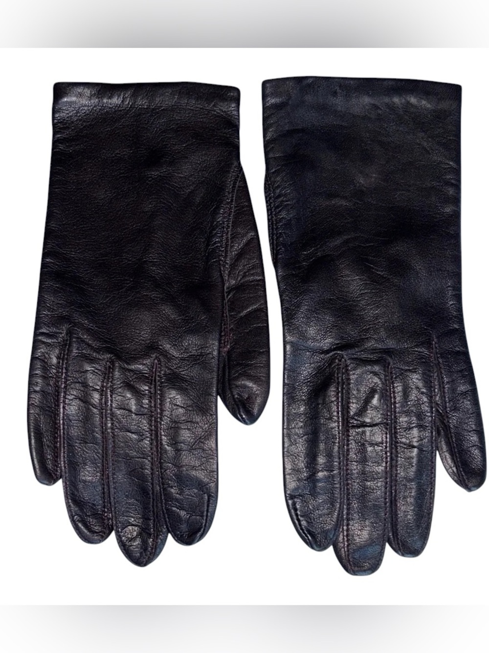 Fownes Brothers Black Leather Gloves (vintage)